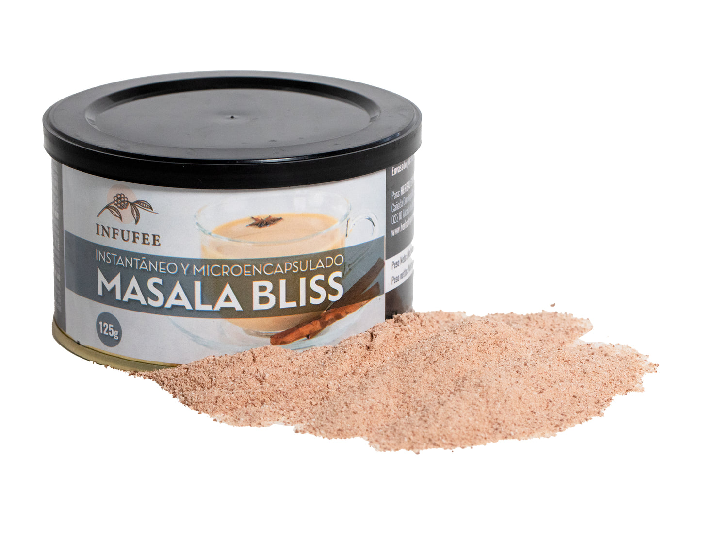 Té Masala Bliss en Polvo Microencapsulado - Refuerzo del Sistema Inmunológico - Lata 125 gr.