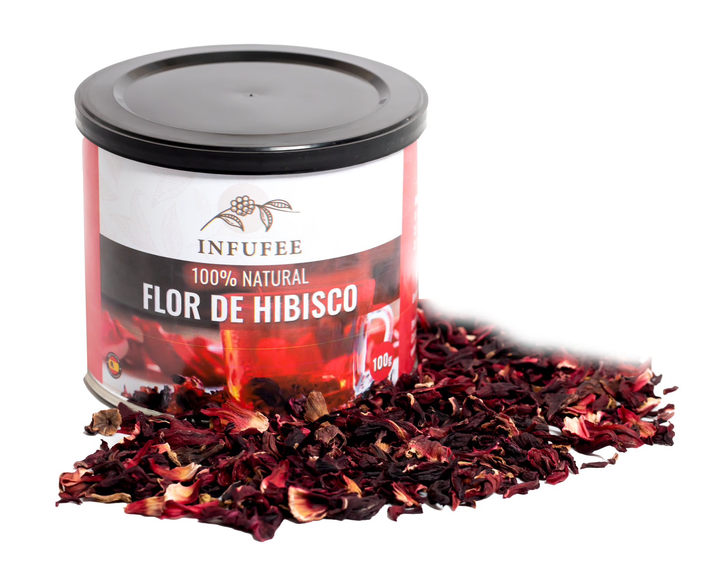 Flor de Hibisco 100 g - Flor de Jamaica - Antioxidante 100% natural