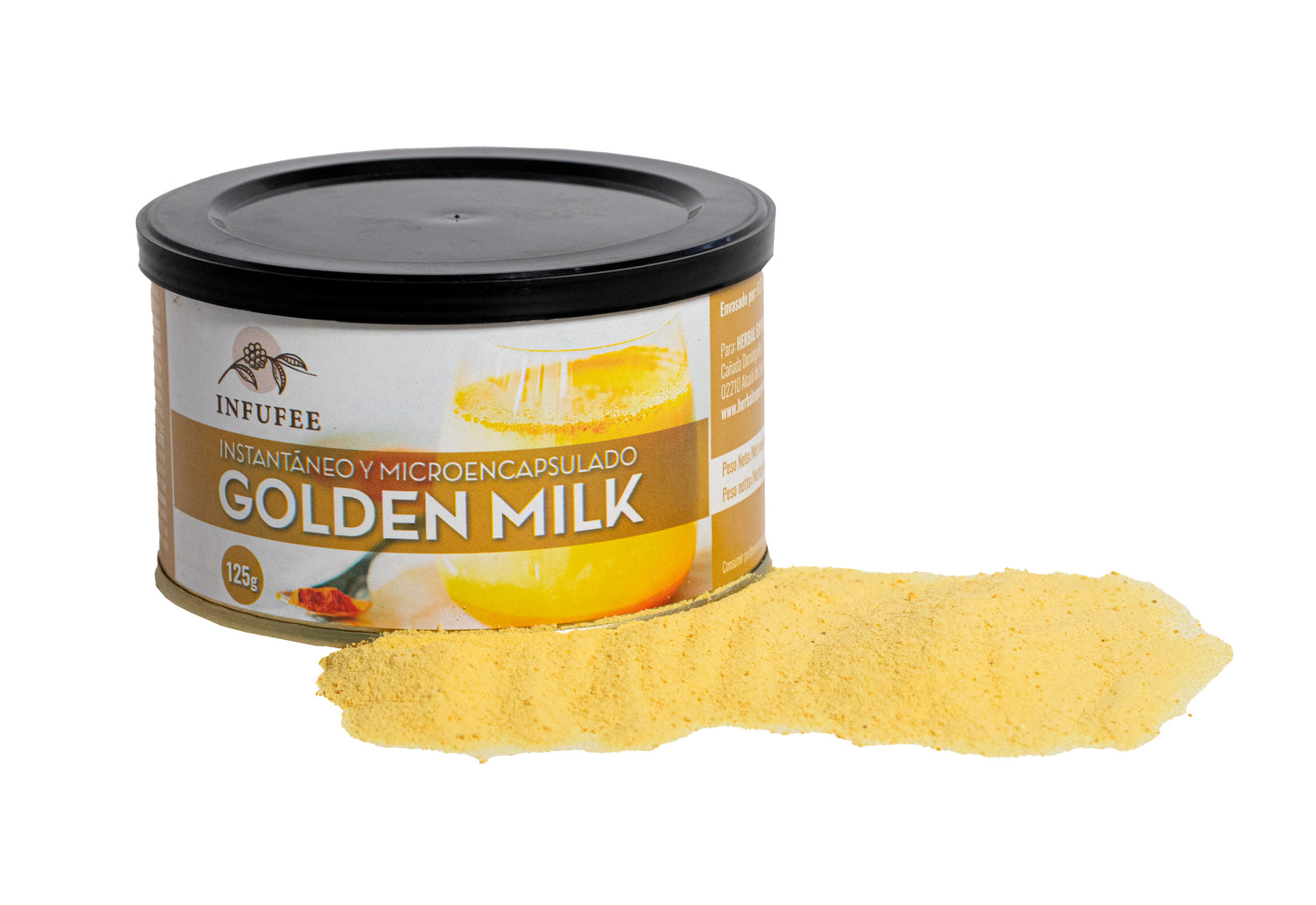 Golden Milk en Polvo Microencapsulado - Infusión Natural - Sin teína