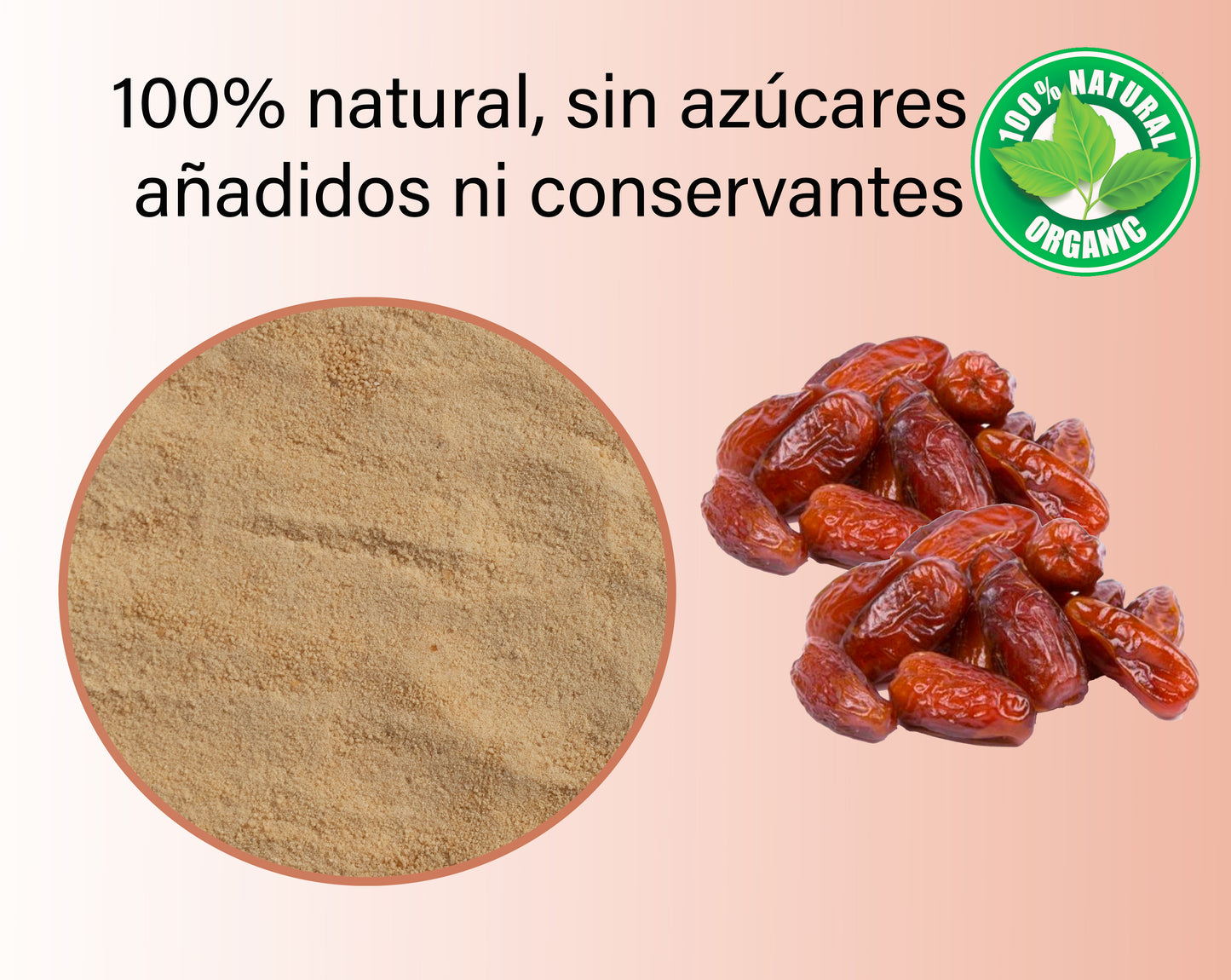 Dátil en Polvo Microencapsulado - Fuente natural de Fibra y Hierro - Ideal para Dietas Saludables
