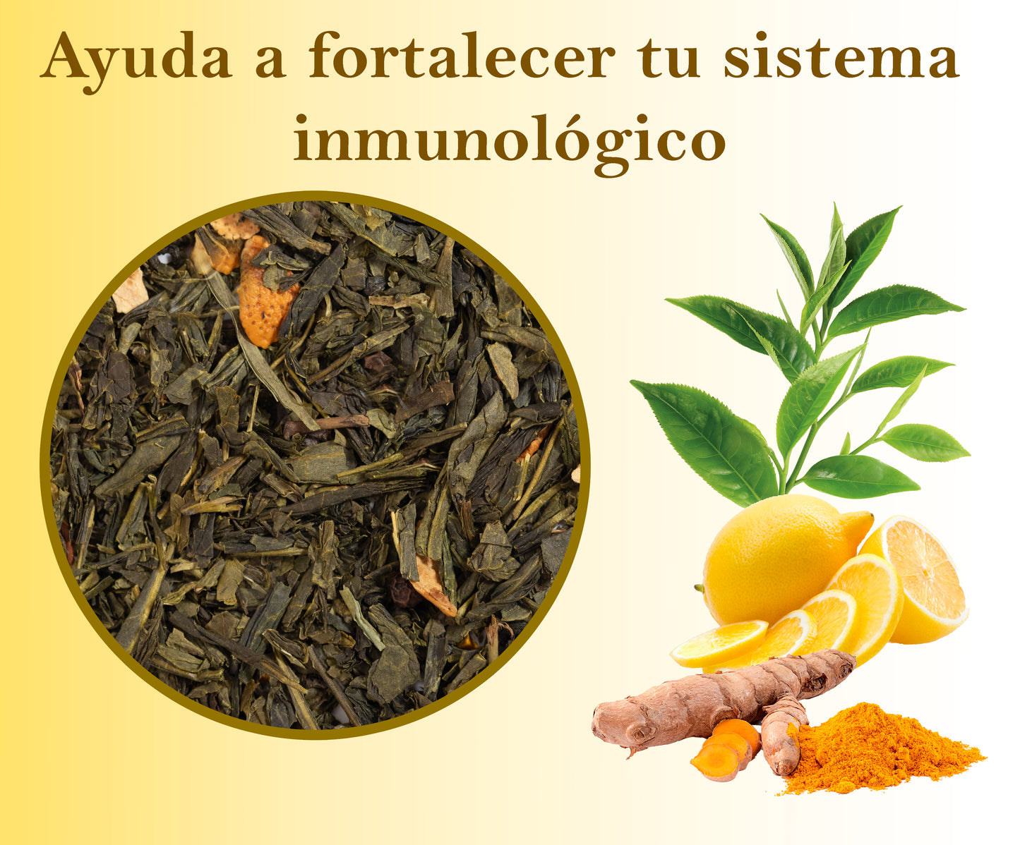 Té verde cúrcuma Equilibrio - Infusión revitalizante y antiinflamatoria - 15 pirámides