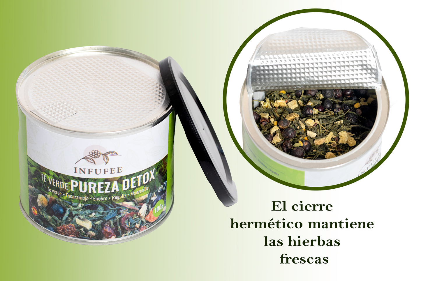 Infusión Detox - Infusión depurativa - Té de hierbas dietética - Lata 100 gramos