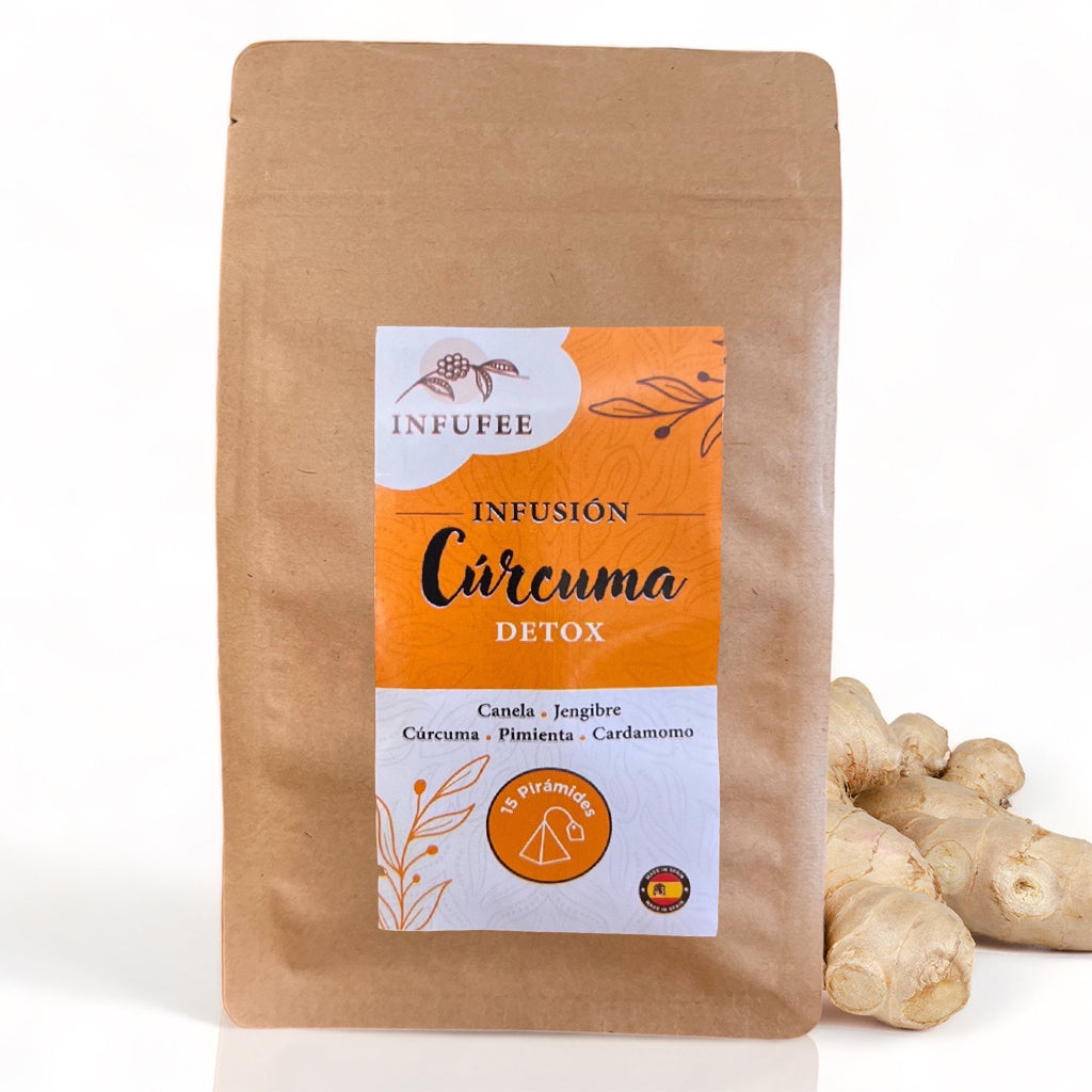 Infusión Detox Cúrcuma - Infusión depurativa - Infusión dietética - Sin teína.