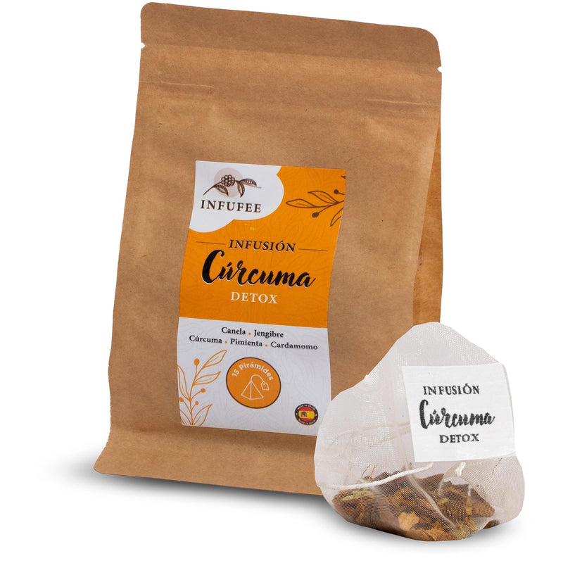 Infusión Detox Cúrcuma - Infusión depurativa - Infusión dietética - Sin teína.