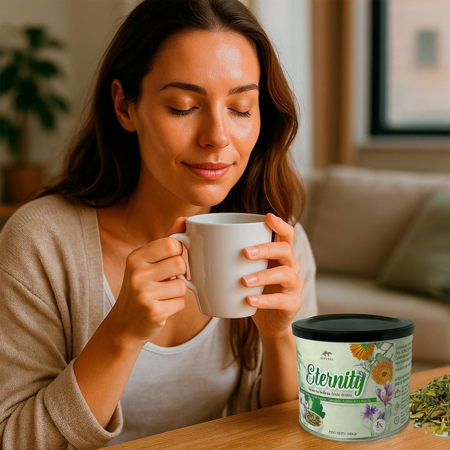 Infusión Eternity - Ritual de belleza y cuidado de la piel- sin teína - Lata 100 g