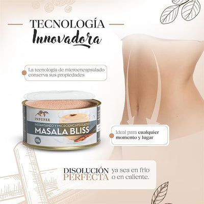 Té Masala Bliss en Polvo Microencapsulado - Refuerzo del Sistema Inmunológico - Lata 125 gr.