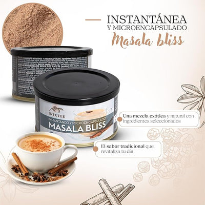 Té Masala Bliss en Polvo Microencapsulado - Refuerzo del Sistema Inmunológico - Lata 125 gr.