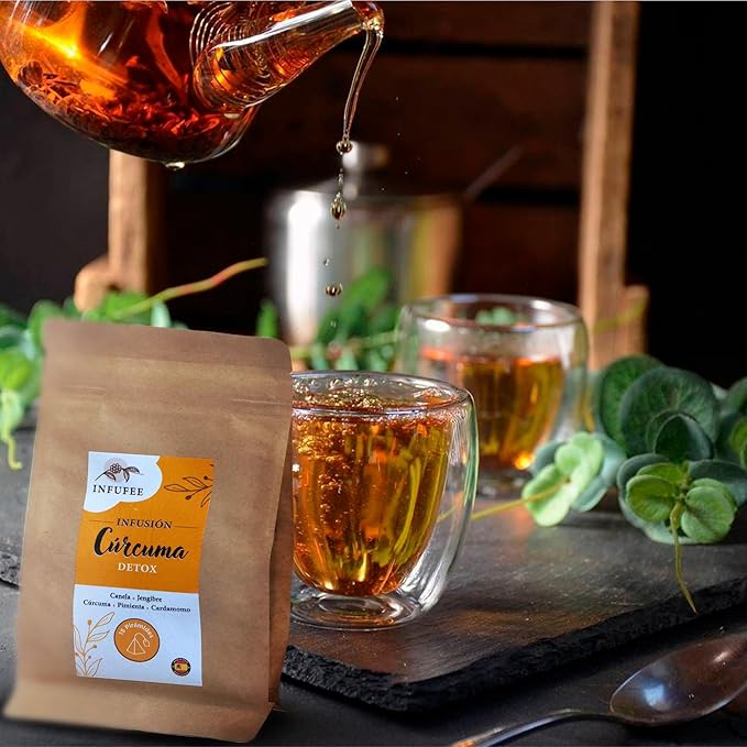 Infusión Detox Cúrcuma - Infusión depurativa - Infusión dietética - Sin teína.