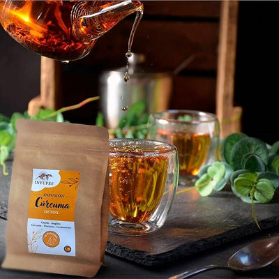 Infusión Detox Cúrcuma - Infusión depurativa - Infusión dietética - Sin teína.