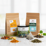 Pack Ritual: Quemagrasas - 4 infusiones detox - rutina quemagrasas: Pureza detox, cúrcuma detox, Renovaliquidos y Equilibrio.