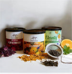 Pack Ritual Piel radiante: Contiene Flor de Hibisco, Caléndula, Eternity y filtro para té.