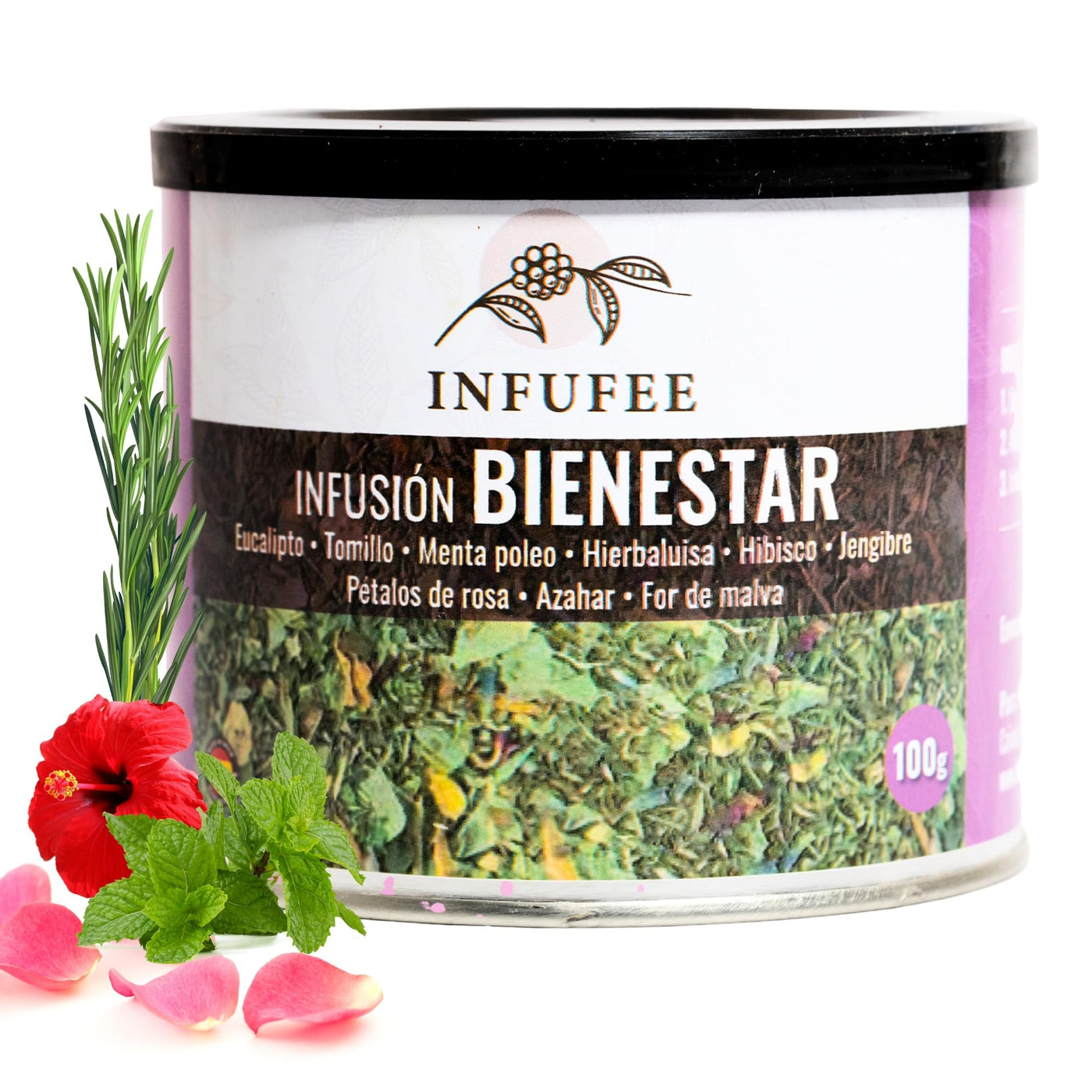 Infusión bienestar - Infusión ideal para la congestión y la tos- Lata 100 gr.