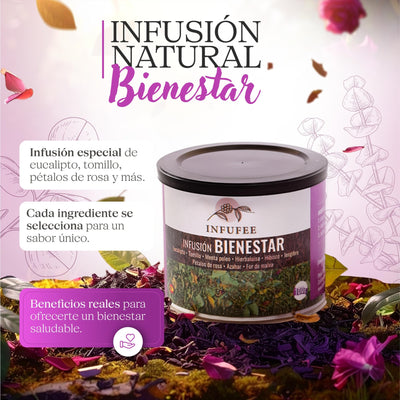 Infusión bienestar - Infusión ideal para la congestión y la tos- Lata 100 gr.