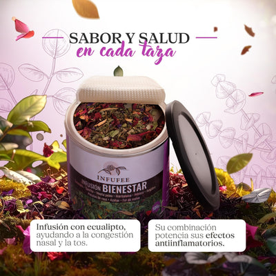Infusión bienestar - Infusión ideal para la congestión y la tos- Lata 100 gr.