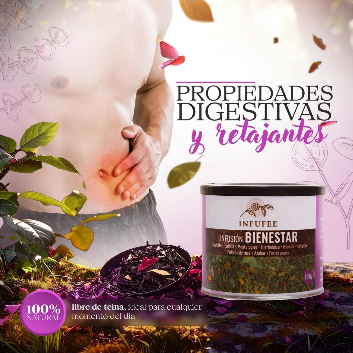Infusión bienestar - Infusión ideal para la congestión y la tos- Lata 100 gr.
