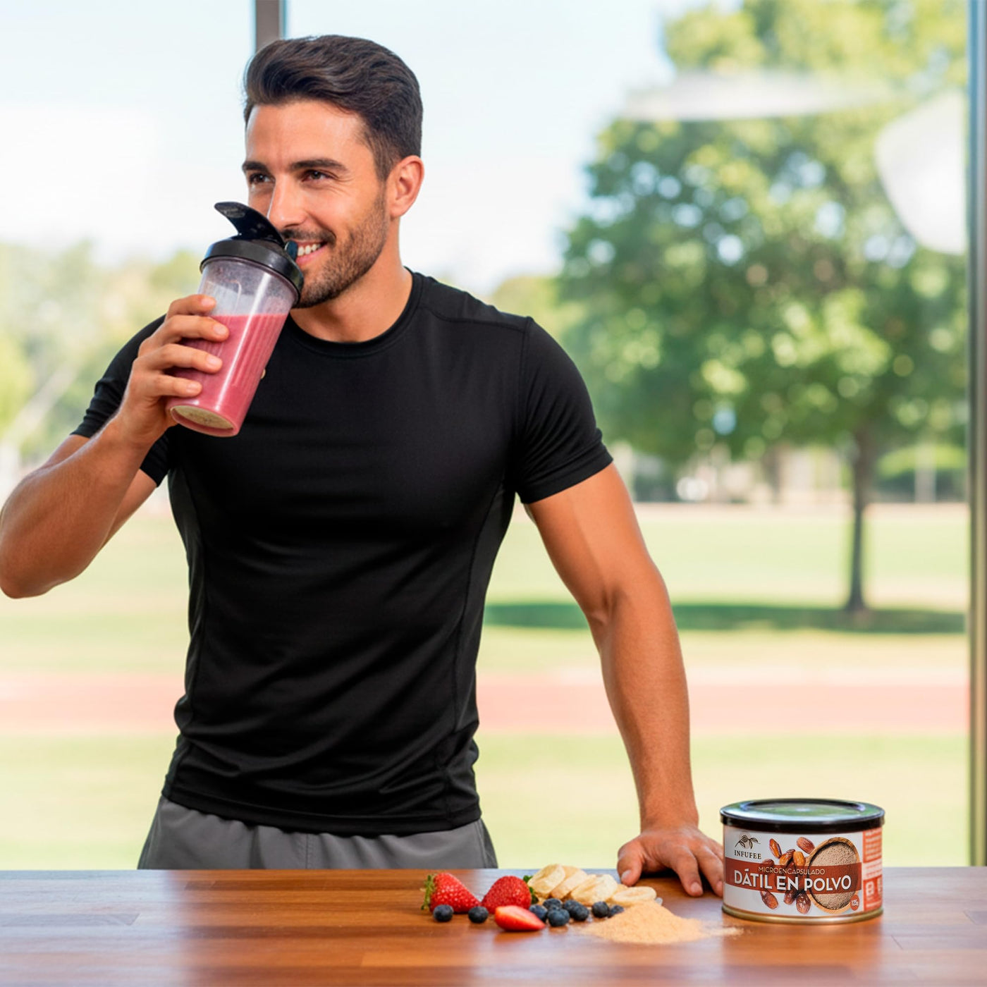 Dátil en Polvo Microencapsulado - Fuente natural de Fibra y Hierro - Ideal para Dietas Saludables