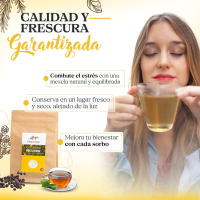Té verde cúrcuma Equilibrio - Infusión revitalizante y antiinflamatoria - 15 pirámides