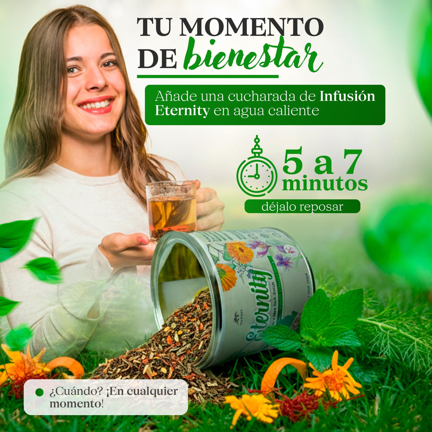 Infusión Eternity - Ritual de belleza y cuidado de la piel- sin teína - Lata 100 g