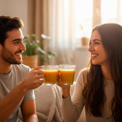 Golden Milk en Polvo Microencapsulado - Fortalece tu sistema inmunológico - Infusión Natural - Sin teína