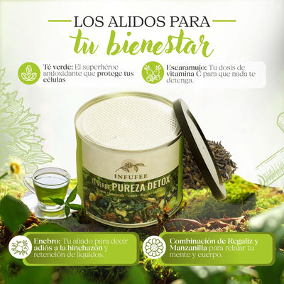 Infusión Detox - Infusión depurativa -  Té de hierbas dietética - Lata 100 gramos