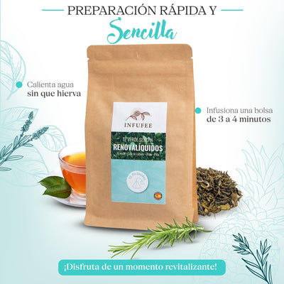 Te japonés desintoxicante - infusión depurativa - Te de hierbas para eliminar líquidos - 15 pirámides.