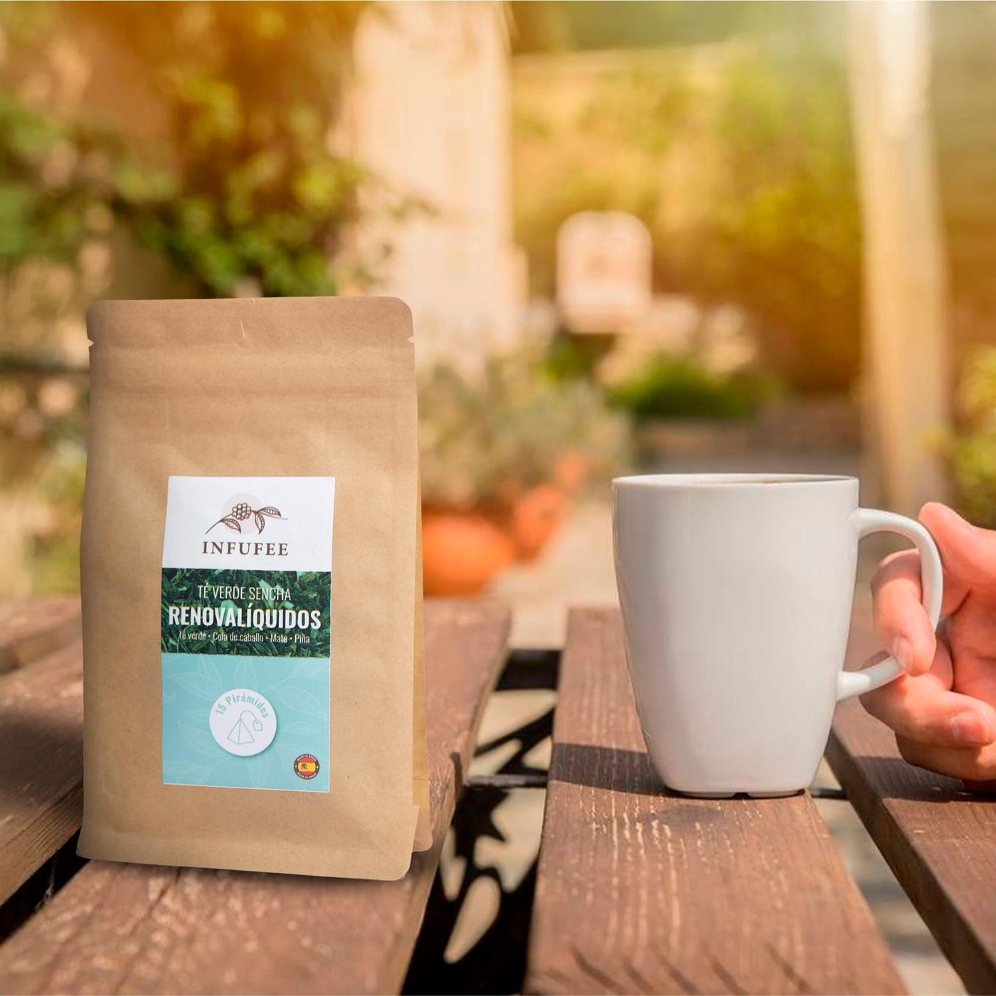 Te japonés desintoxicante - infusión depurativa - Te de hierbas para eliminar líquidos - 15 pirámides.