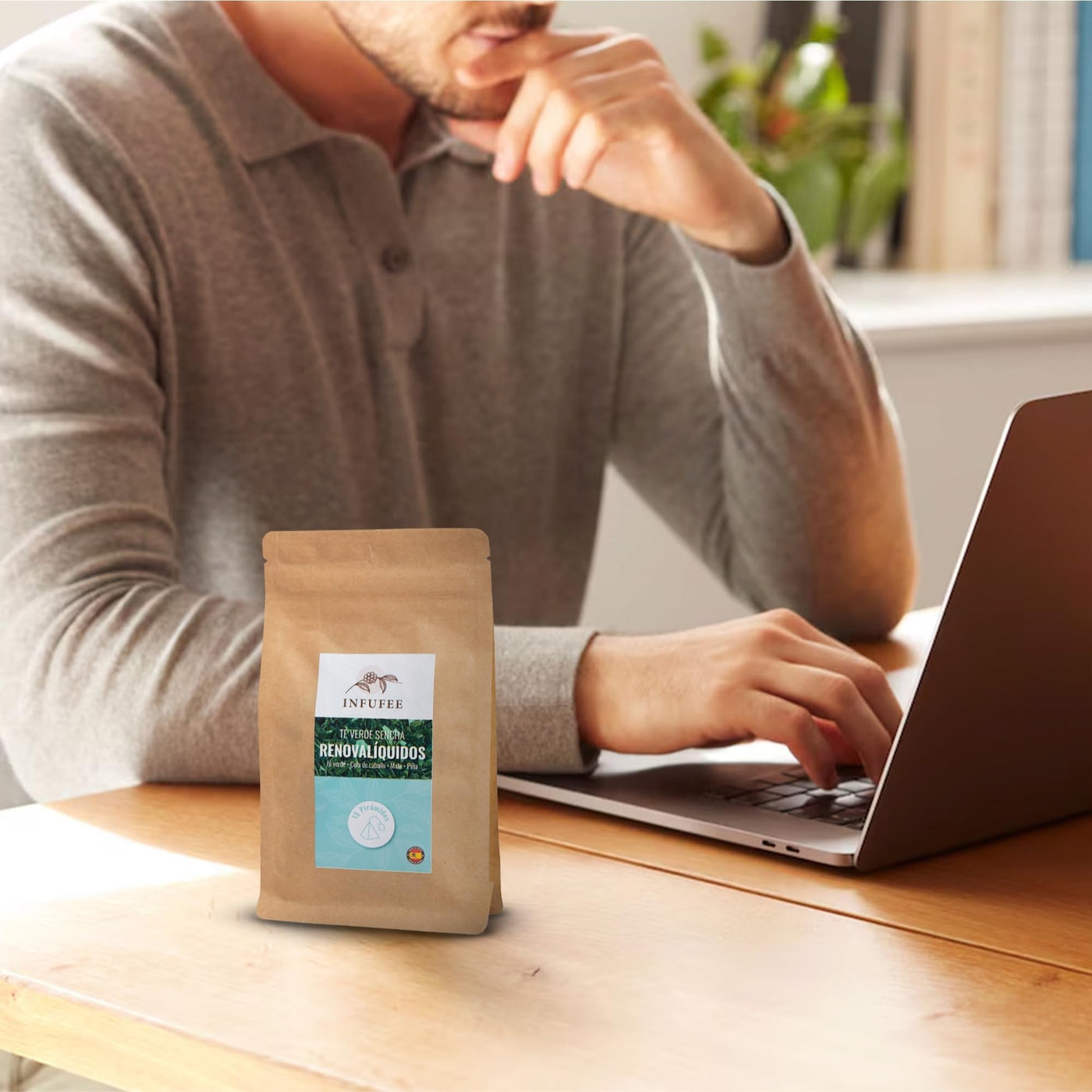 Te japonés desintoxicante - infusión depurativa - Te de hierbas para eliminar líquidos - 15 pirámides.